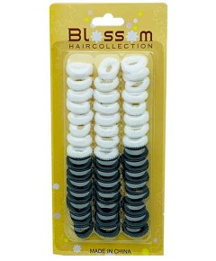 Blossom Hair Collection Black White Hair Grips 15022