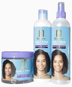 Curly Perm Gel Activator Lotion And Spray Trio