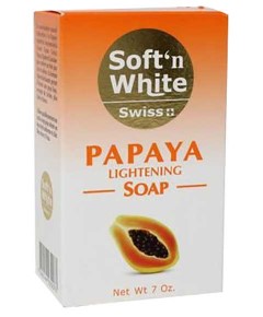 Swiss Soft N White Papaya Herbal Lightening Soap