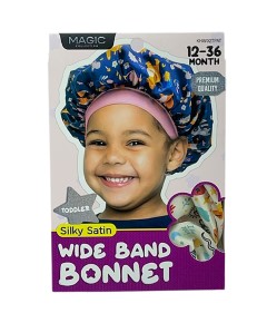 Magic Collection Toddler Silky Satin Wide Band Bonnet KHW02SPAT