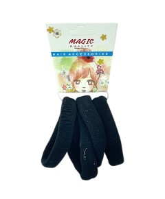 Magic Quality Hair Elastic Bands Black TP35BLK