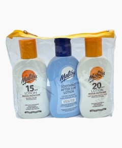 Malibu Travel Bag SPF15 And SPF20 Lotion