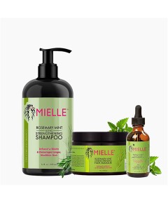 Mielle Rosemary Mint Hair Masque Shampoo and Oil Rejuvenation Kit