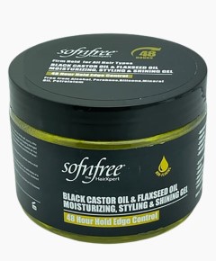 Sof N Free Black Castor Oil & Flaxseed Styling And Shining Gel