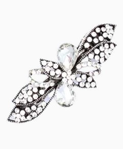 Ornate Crystal Barrette Clip In 2 Styles 7753