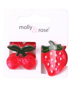 Card Of 2 Fruit Shaped Mini Clamps 9741