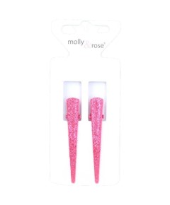 Card Of 2 Glitter Beak Assorted Clips 7835
