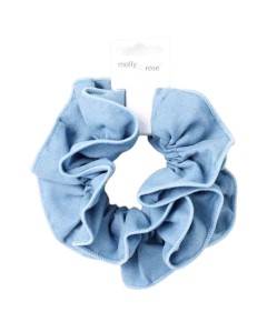 Double Layered Denim Style Scrunchie 9770
