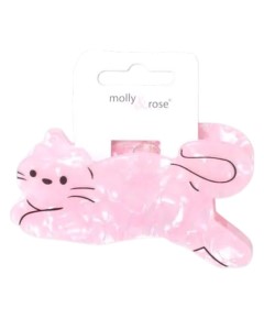 Pearlescent Pink Cat Shaped Clamp 9746