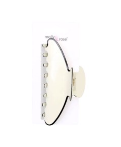 Black And Cream Contrast Trim Assorted Clamp 9693 