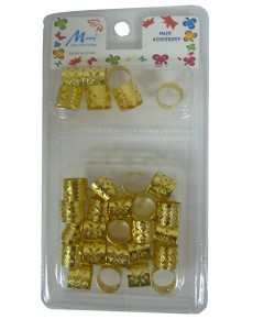 Murry Collection Metal Tube Clip Gold MC43G