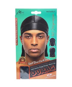 Murry Collection 2 In 1 Dome Cap And Durag M4768BLK