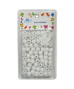 Hair Accessory Beads B500 WHI