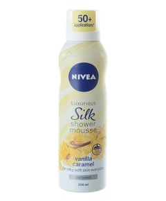 Luxurious Silk Vanilla Caramel Shower Mousse