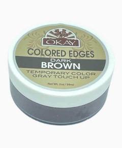 Okay Colored Edges Gray Touch Up Dark Brown