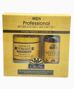 Okay Men Professional Beard And Hair Care Gift Set