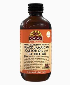 Okay Extra Dark Black Jamaican Castor Oil With Tea Tree Oil