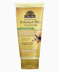 Okay Pure Naturals Polished Skin Brown Sugar And Cinnamon Facial Scrub