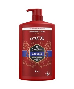 Old Spice 3 In 1 Captain Body Hair Face Wash