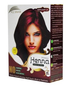 PCC Brands Burgundy Herbal Henna Powder Hair Colour
