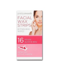 Pretty Smooth Facial Wax Strips And Finishing Wipes