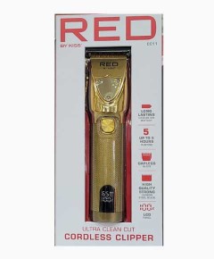 Red By Kiss Ultra Clean Cut Cordless Clipper CC11