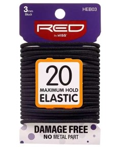 Black 20 Maximum Hold Elastic HEB03