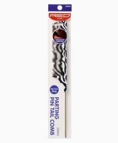 Red By Kiss Parting Pin Tail Comb Zebra HM45