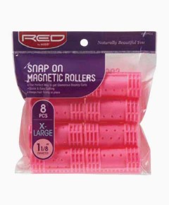 Red By Kiss Snap On Magnetic Rollers HRM04