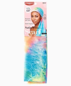 Satin Wrap Multi Purpose Scarf Tie Dye HQ123