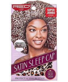 Satin Sleep Cap Leopard HSLP04