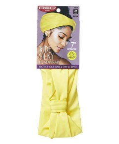 Wide Silky Headwrap Yellow HB08