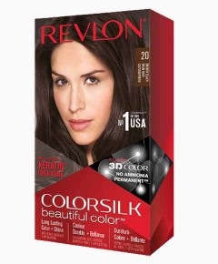 Colorsilk Beautiful Color Permanent Hair Color 20 Brown Black
