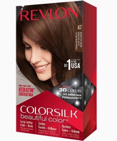 Colorsilk Beautiful Color Permanent Hair Color 47 Medium Rich Brown