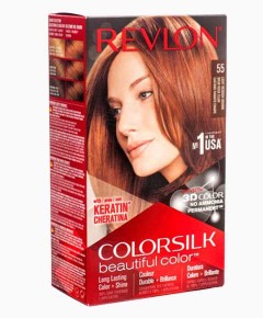 Colorsilk Beautiful Color Permanent Hair Color 55 Light Reddish Brown