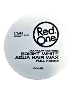 Bright White Aqua Hair Gel Wax Full Force