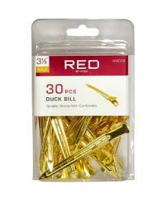 Red By Kiss Gold Duck Bill Clips