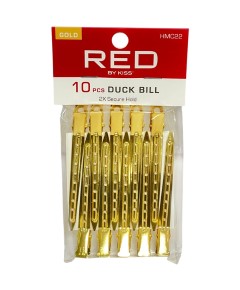 Red By Kiss Gold Duck Bill Clips HMC22