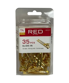 Red By Kiss Gold Slide In Clips