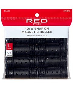 Red By Kiss Snap On Magnetic Rollers HRM09