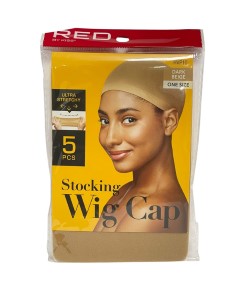 Stocking Wig Cap 5 Caps Value Pack Dark Beige HVP01