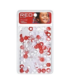 Red Kiss Hair Beads HA31