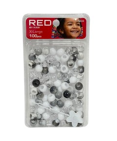 Red Kiss Hair Beads HA33