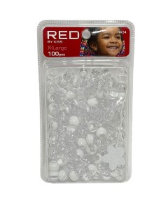 Red Kiss Hair Beads HA34