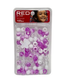 Red Kiss Hair Beads HA35