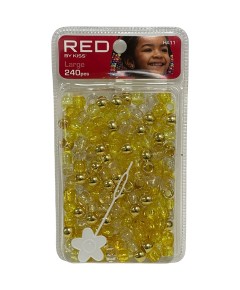 Red Kiss Regular Hair Beads HA11