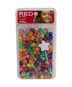 Red Kiss Regular Hair Beads HA16