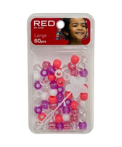 Red Kiss Regular Hair Beads HA24
