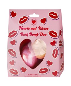 Heart Revolution Hearts And Kisses Bath Bomb Duo