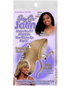 Stay On Satin Pocket Bonnet